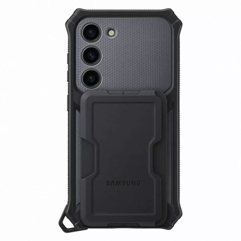 Samsung Etui Samsung Rugged Gadget Case do Samsung Galaxy S23 pancerny pokrowiec ring holder podstawka szare Samsung Etui Samsung Rugged Gadget Case do Samsung Galaxy S23 pancerny pokrowiec ring holder podstawka szare