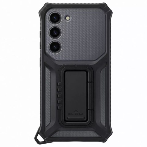 Samsung Etui Samsung Rugged Gadget Case do Samsung Galaxy S23 pancerny pokrowiec ring holder podstawka szare Samsung Etui Samsung Rugged Gadget Case do Samsung Galaxy S23 pancerny pokrowiec ring holder podstawka szare