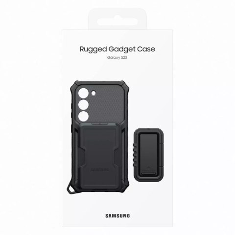 Samsung Etui Samsung Rugged Gadget Case do Samsung Galaxy S23 pancerny pokrowiec ring holder podstawka szare Samsung Etui Samsung Rugged Gadget Case do Samsung Galaxy S23 pancerny pokrowiec ring holder podstawka szare