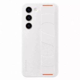 Samsung Etui Samsung Silicone Grip Cover do Samsung Galaxy S23 pokrowiec z paskiem na rękę białe (EF-GS911TWEGWW)