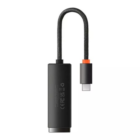 Baseus Adapter sieciowy Baseus Lite Series USB-C do RJ45 (czarny) Baseus Adapter sieciowy Baseus Lite Series USB-C do RJ45 (czarny)
