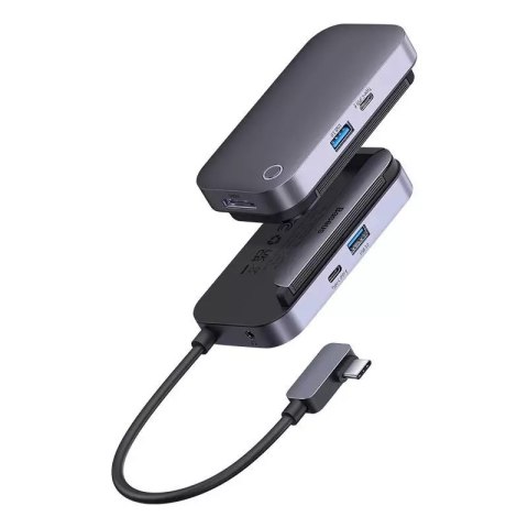 Baseus Hub 4w1 Baseus PadJoy Series USB-C do USB 3.0 + HDMI + USB-C PD + jack 3.5mm (Szary) Baseus Hub 4w1 Baseus PadJoy Series USB-C do USB 3.0 + HDMI + USB-C PD + jack 3.5mm (Szary)