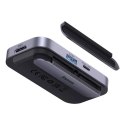 Baseus Hub 4w1 Baseus PadJoy Series USB-C do USB 3.0 + HDMI + USB-C PD + jack 3.5mm (Szary)