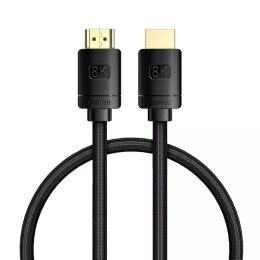 Baseus Kabel HDMI do HDMI Baseus High Definition 0.5m, 8K (czarny)