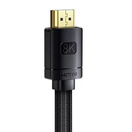 Baseus Kabel HDMI do HDMI Baseus High Definition 0.5m, 8K (czarny)