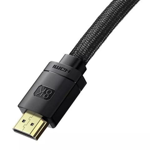 Baseus Kabel HDMI do HDMI Baseus High Definition 0.5m, 8K (czarny) Baseus Kabel HDMI do HDMI Baseus High Definition 0.5m, 8K (czarny)