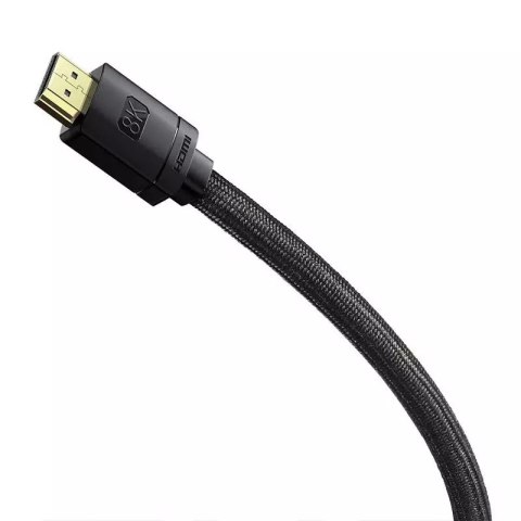Baseus Kabel HDMI do HDMI Baseus High Definition 0.5m, 8K (czarny) Baseus Kabel HDMI do HDMI Baseus High Definition 0.5m, 8K (czarny)