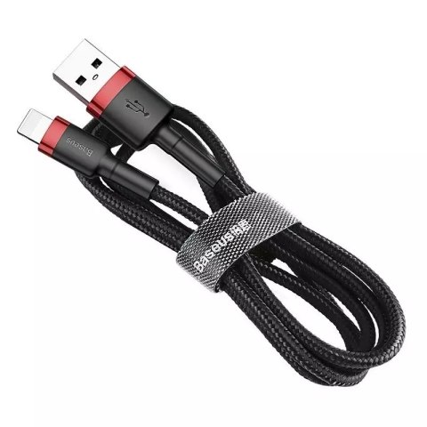 Baseus Kabel Lightning USB Baseus Cafule 2A 3m (czarno-czerwony) Baseus Kabel Lightning USB Baseus Cafule 2A 3m (czarno-czerwony)