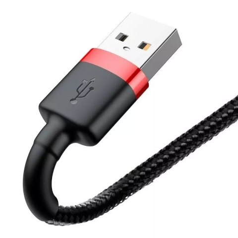 Baseus Kabel Lightning USB Baseus Cafule 2A 3m (czarno-czerwony) Baseus Kabel Lightning USB Baseus Cafule 2A 3m (czarno-czerwony)