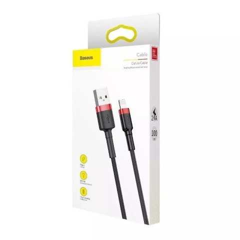 Baseus Kabel Lightning USB Baseus Cafule 2A 3m (czarno-czerwony) Baseus Kabel Lightning USB Baseus Cafule 2A 3m (czarno-czerwony)
