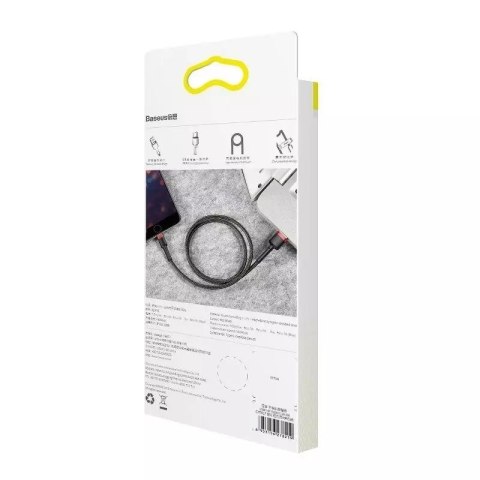 Baseus Kabel Lightning USB Baseus Cafule 2A 3m (czarno-czerwony) Baseus Kabel Lightning USB Baseus Cafule 2A 3m (czarno-czerwony)