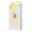 Baseus Kabel USB 3w1 Baseus Bright Mirror 2, micro USB / Lightning / USB-C, płaski, 3.5A, 1.1m (żółty)