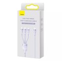 Baseus Kabel USB 3w1 Baseus Flash Series 2, USB-C + micro USB + Lightning, 100W, 1.5m (fioletowy)