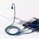 Baseus Kabel USB 3w1 Baseus Superior Series, USB do micro USB / USB-C / Lightning, 3.5A, 1.2m (niebieski)