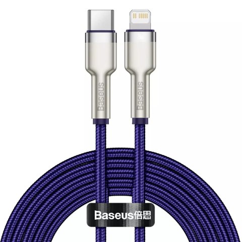 Baseus Kabel USB-C do Lightning Baseus Cafule, 20W, 2m (fioletowy) Baseus Kabel USB-C do Lightning Baseus Cafule, 20W, 2m (fioletowy)