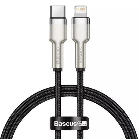 Baseus Kabel USB-C do Lightning Baseus Cafule, PD, 20W, 0,25m (czarny) Baseus Kabel USB-C do Lightning Baseus Cafule, PD, 20W, 0,25m (czarny)
