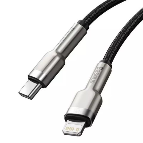 Baseus Kabel USB-C do Lightning Baseus Cafule, PD, 20W, 0,25m (czarny) Baseus Kabel USB-C do Lightning Baseus Cafule, PD, 20W, 0,25m (czarny)