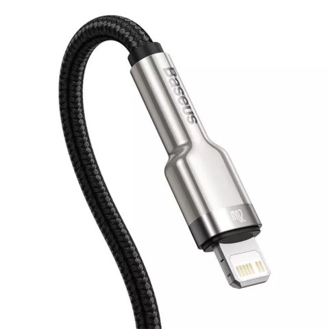 Baseus Kabel USB-C do Lightning Baseus Cafule, PD, 20W, 0,25m (czarny) Baseus Kabel USB-C do Lightning Baseus Cafule, PD, 20W, 0,25m (czarny)
