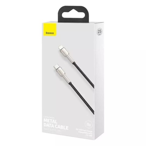 Baseus Kabel USB-C do Lightning Baseus Cafule, PD, 20W, 0,25m (czarny) Baseus Kabel USB-C do Lightning Baseus Cafule, PD, 20W, 0,25m (czarny)