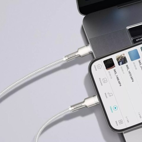 Baseus Kabel USB-C do Lightning Baseus Cafule, PD, 20W, 2m (biały) Baseus Kabel USB-C do Lightning Baseus Cafule, PD, 20W, 2m (biały)