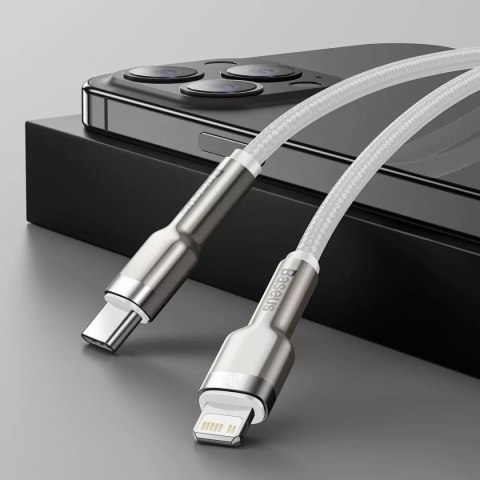 Baseus Kabel USB-C do Lightning Baseus Cafule, PD, 20W, 2m (biały) Baseus Kabel USB-C do Lightning Baseus Cafule, PD, 20W, 2m (biały)