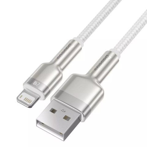 Baseus Kabel USB do Lightning Baseus Cafule, 2.4A, 1m (biały) Baseus Kabel USB do Lightning Baseus Cafule, 2.4A, 1m (biały)