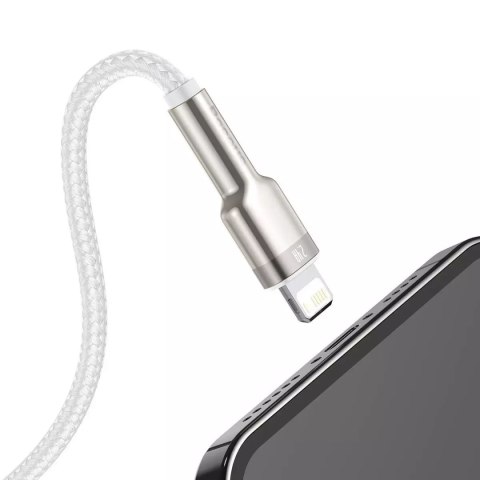 Baseus Kabel USB do Lightning Baseus Cafule, 2.4A, 1m (biały) Baseus Kabel USB do Lightning Baseus Cafule, 2.4A, 1m (biały)