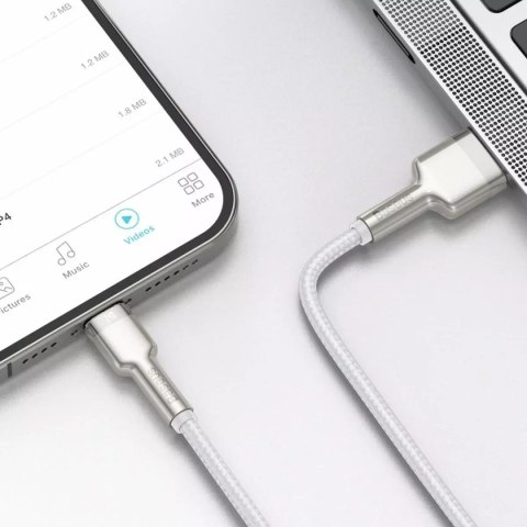 Baseus Kabel USB do Lightning Baseus Cafule, 2.4A, 1m (biały) Baseus Kabel USB do Lightning Baseus Cafule, 2.4A, 1m (biały)