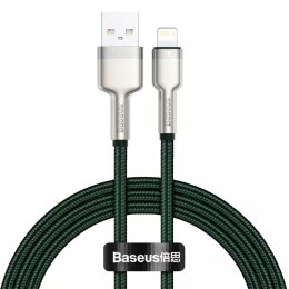 Baseus Kabel USB do Lightning Baseus Cafule, 2.4A, 1m (zielony)