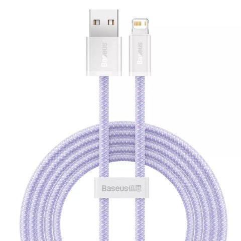 Baseus Kabel USB do Lightning Baseus Dynamic, 2.4A, 2m (Fioletowy) Baseus Kabel USB do Lightning Baseus Dynamic, 2.4A, 2m (Fioletowy)