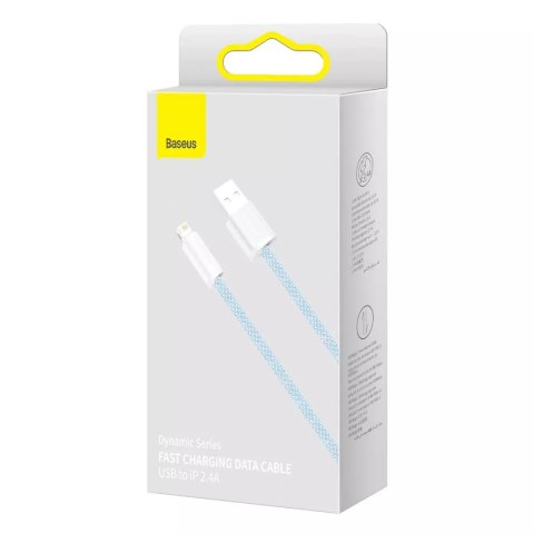 Baseus Kabel USB do Lightning Baseus Dynamic, 2.4A, 2m (niebieski) Baseus Kabel USB do Lightning Baseus Dynamic, 2.4A, 2m (niebieski)