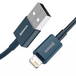 Baseus Kabel USB do Lightning Baseus Superior Series, 2.4A, 1m (niebieski)