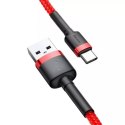 Baseus Kabel USB do USB-C Baseus Cafule 3A 0.5m (czerwony)
