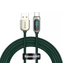 Baseus Kabel USB do USB-C Baseus Display, 66W, 1m (zielony)