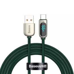 Baseus Kabel USB do USB-C Baseus Display, 66W, 1m (zielony)