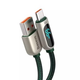 Baseus Kabel USB do USB-C Baseus Display, 66W, 1m (zielony)