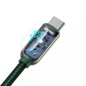 Baseus Kabel USB do USB-C Baseus Display, 66W, 1m (zielony)