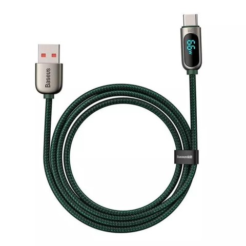 Baseus Kabel USB do USB-C Baseus Display, 66W, 1m (zielony) Baseus Kabel USB do USB-C Baseus Display, 66W, 1m (zielony)