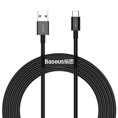 Baseus Kabel USB do USB-C Baseus Superior Series, 66W, 2m (czarny) Baseus Kabel USB do USB-C Baseus Superior Series, 66W, 2m (czarny)