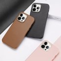 Dux Ducis Etui Dux Ducis Grit skórzane do iPhone 14 Pro Max elegancki pokrowiec ze sztucznej skóry (kompatybilne z MagSafe) brązowy