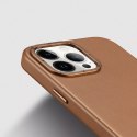 Dux Ducis Etui Dux Ducis Grit skórzane do iPhone 14 Pro Max elegancki pokrowiec ze sztucznej skóry (kompatybilne z MagSafe) brązowy