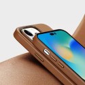 Dux Ducis Etui Dux Ducis Grit skórzane do iPhone 14 Pro Max elegancki pokrowiec ze sztucznej skóry (kompatybilne z MagSafe) brązowy