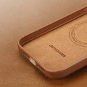 Dux Ducis Etui Dux Ducis Grit skórzane do iPhone 14 Pro Max elegancki pokrowiec ze sztucznej skóry (kompatybilne z MagSafe) brązowy