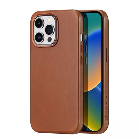 Dux Ducis Etui Dux Ducis Naples do iPhone 14 Pro Max magnetyczny skórzany pokrowiec MagSafe brązowe Dux Ducis Etui Dux Ducis Naples do iPhone 14 Pro Max magnetyczny skórzany pokrowiec MagSafe brązowe