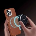 Dux Ducis Etui Dux Ducis Naples do iPhone 14 Pro Max magnetyczny skórzany pokrowiec MagSafe brązowe