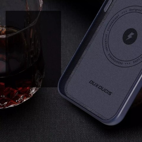 Dux Ducis Etui Dux Ducis Naples do iPhone 14 Pro Max magnetyczny skórzany pokrowiec MagSafe niebieskie Dux Ducis Etui Dux Ducis Naples do iPhone 14 Pro Max magnetyczny skórzany pokrowiec MagSafe niebieskie