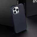Dux Ducis Etui Dux Ducis Naples do iPhone 14 Pro Max magnetyczny skórzany pokrowiec MagSafe niebieskie