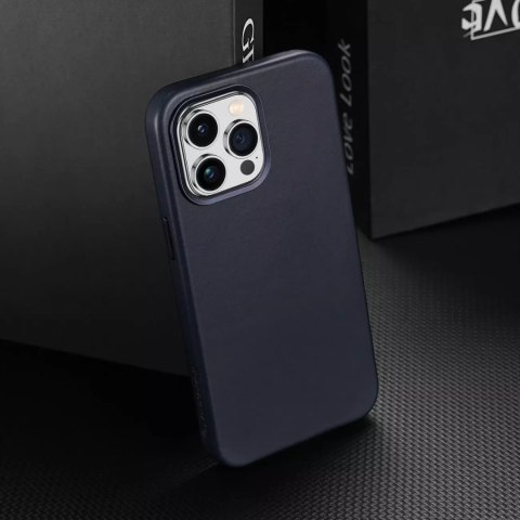 Dux Ducis Etui Dux Ducis Naples do iPhone 14 Pro Max magnetyczny skórzany pokrowiec MagSafe niebieskie Dux Ducis Etui Dux Ducis Naples do iPhone 14 Pro Max magnetyczny skórzany pokrowiec MagSafe niebieskie