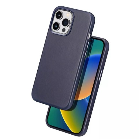 Dux Ducis Etui Dux Ducis Naples do iPhone 14 Pro Max magnetyczny skórzany pokrowiec MagSafe niebieskie Dux Ducis Etui Dux Ducis Naples do iPhone 14 Pro Max magnetyczny skórzany pokrowiec MagSafe niebieskie