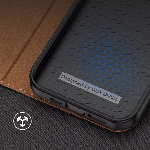 Dux Ducis Etui Dux Ducis Skin X2 do iPhone 14 Pro Max pokrowiec z magnetyczną klapką brązowy Dux Ducis Etui Dux Ducis Skin X2 do iPhone 14 Pro Max pokrowiec z magnetyczną klapką brązowy
